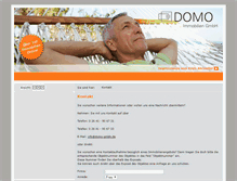 Tablet Screenshot of domo-gmbh.de